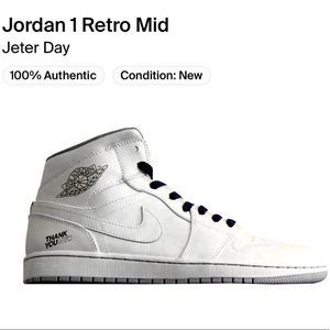 Nike Jordan 1 Mid Derek Jeter ‘Jeter Day’ NY Yankees